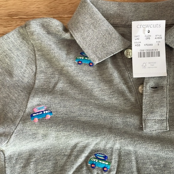 Lot of 3 Boys JCrew Crewcuts Summer Shirts Polo size 6-7 Small - Picture 3 of 8